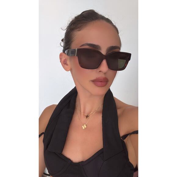 NEW Fendi FE40119I Brown Logo Unisex Square Sunglasses - Picture 7 of 7